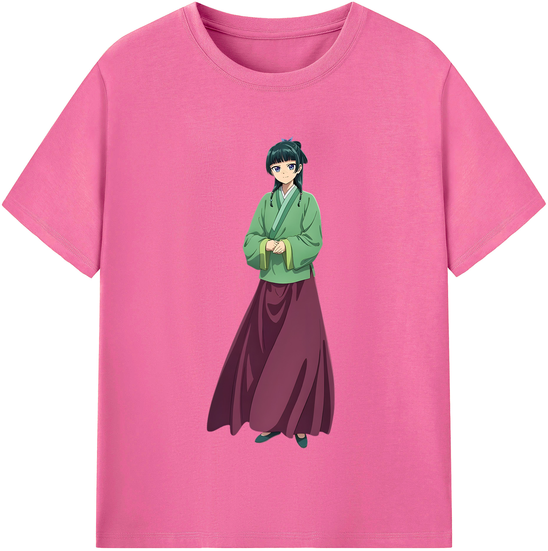 （画像用） 薬屋のひとりごと The Apothecary Diaries レディースカジュアルプリントTシャツ（綿100％）